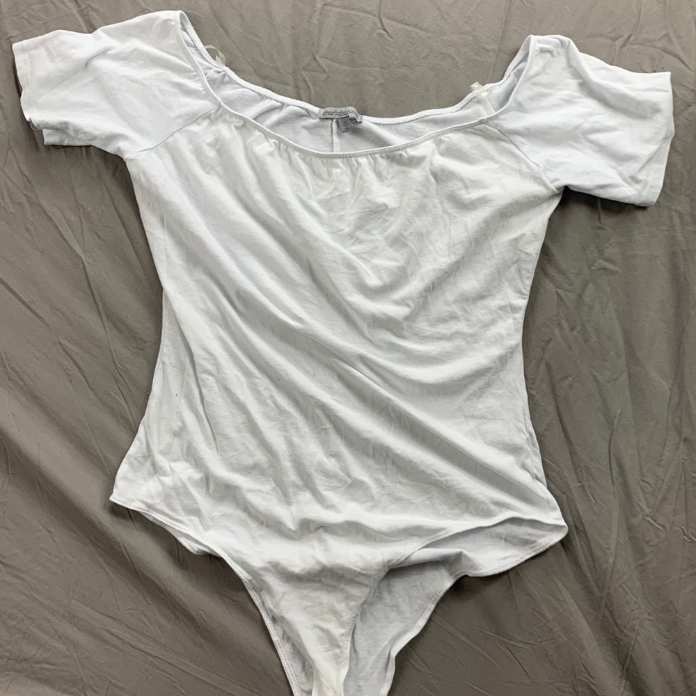 White Charlotte Russe bodysuit